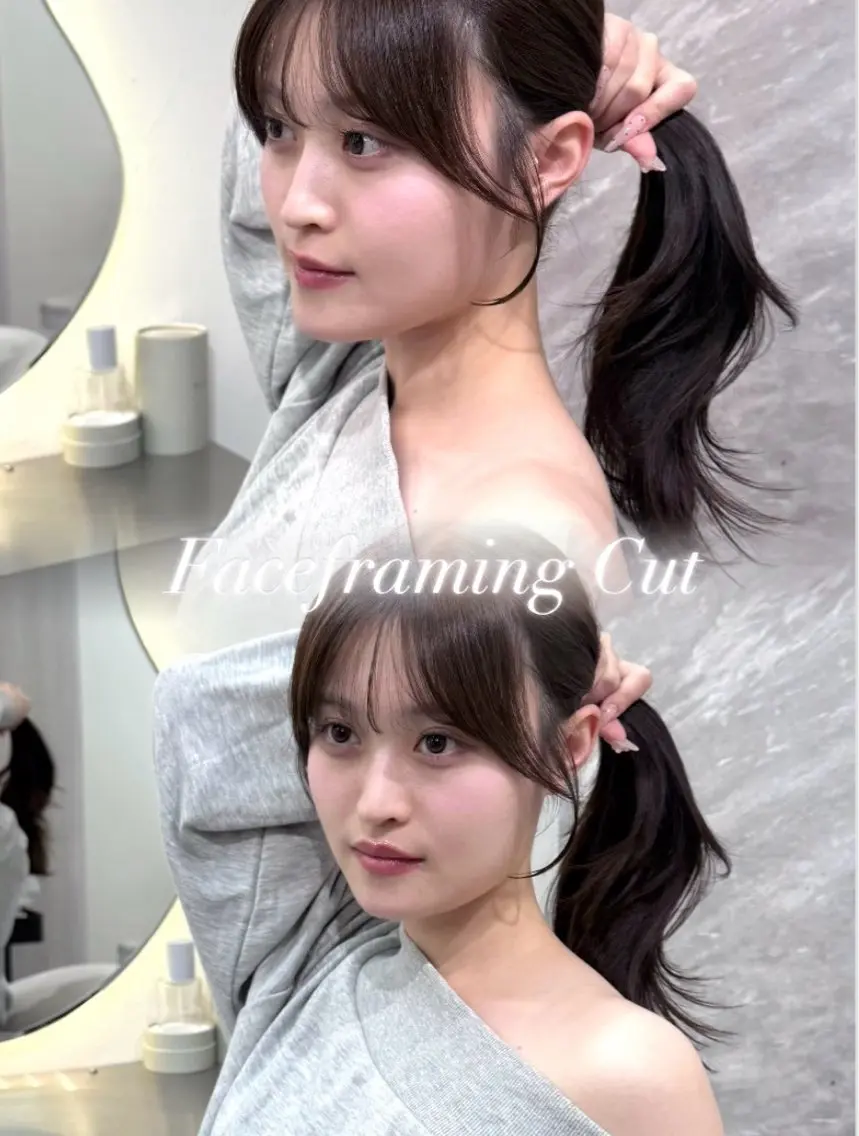 セミロング カラー ヘアアレンジ 黒髪 ブルーカラー ブルーブラック ブラウンカラー 透明感カラー カット ヘアカラー 🖤kana韓国ヘア 艶髪カラー特化🖤のヘアスタイル
