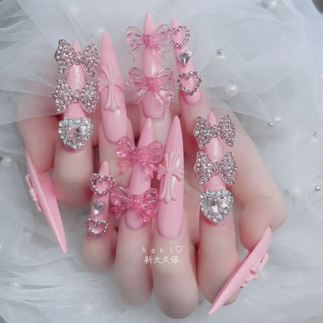ネイル フットネイル フレンチネイル グラデーション 韓国ネイル ロングネイル ハンドネイル Hani Nail Salonのネイルデザイン