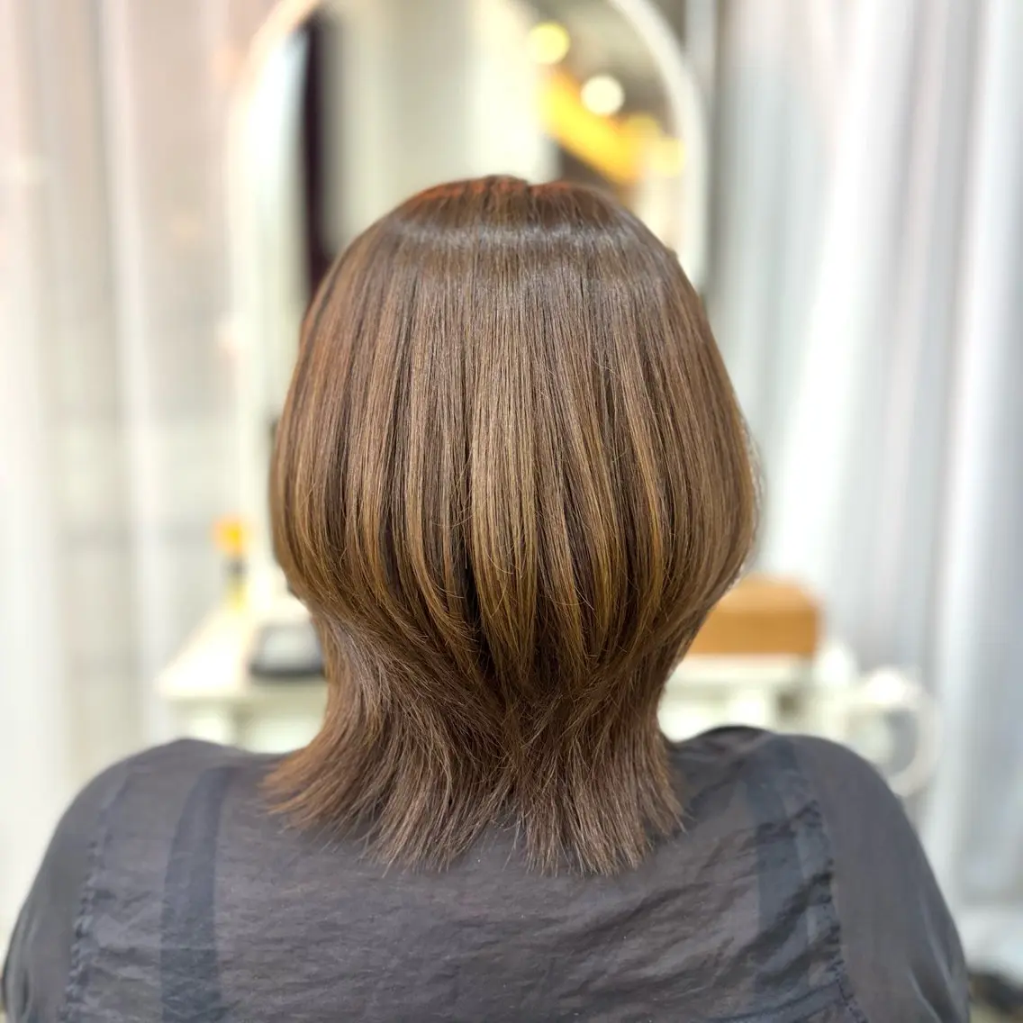 ショート カラー ベージュカラー ヘアカラー トリートメント 艶髪‎カラー🤍 RIKAのヘアスタイル