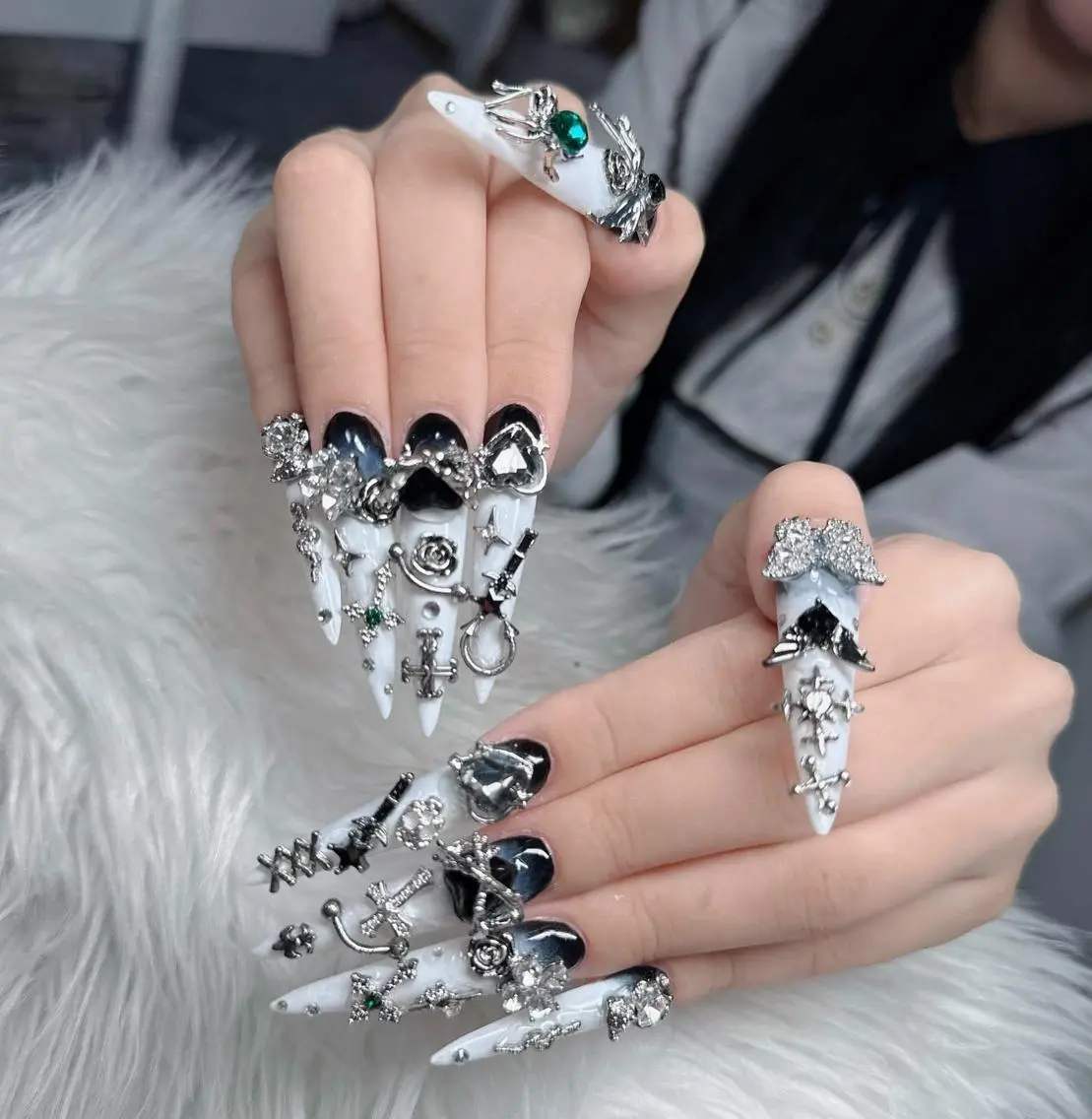 ネイル オーロラネイル チークネイル フットネイル ジェルネイル 韓国ネイル ハンドネイル neco H.babynailのネイルデザイン