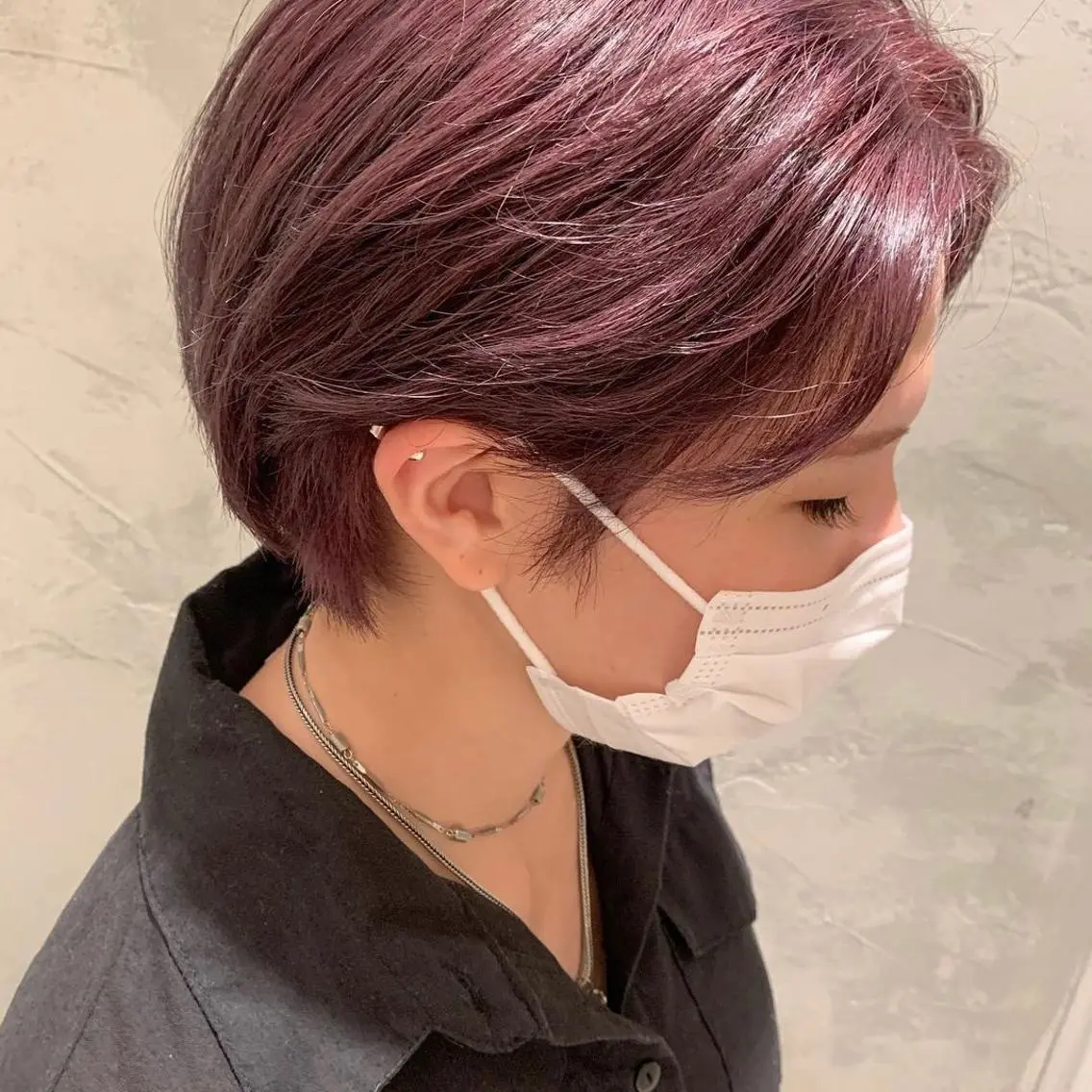 ショート カラー ブリーチ パープルカラー BAROQUE gotou 🌙のヘアスタイル