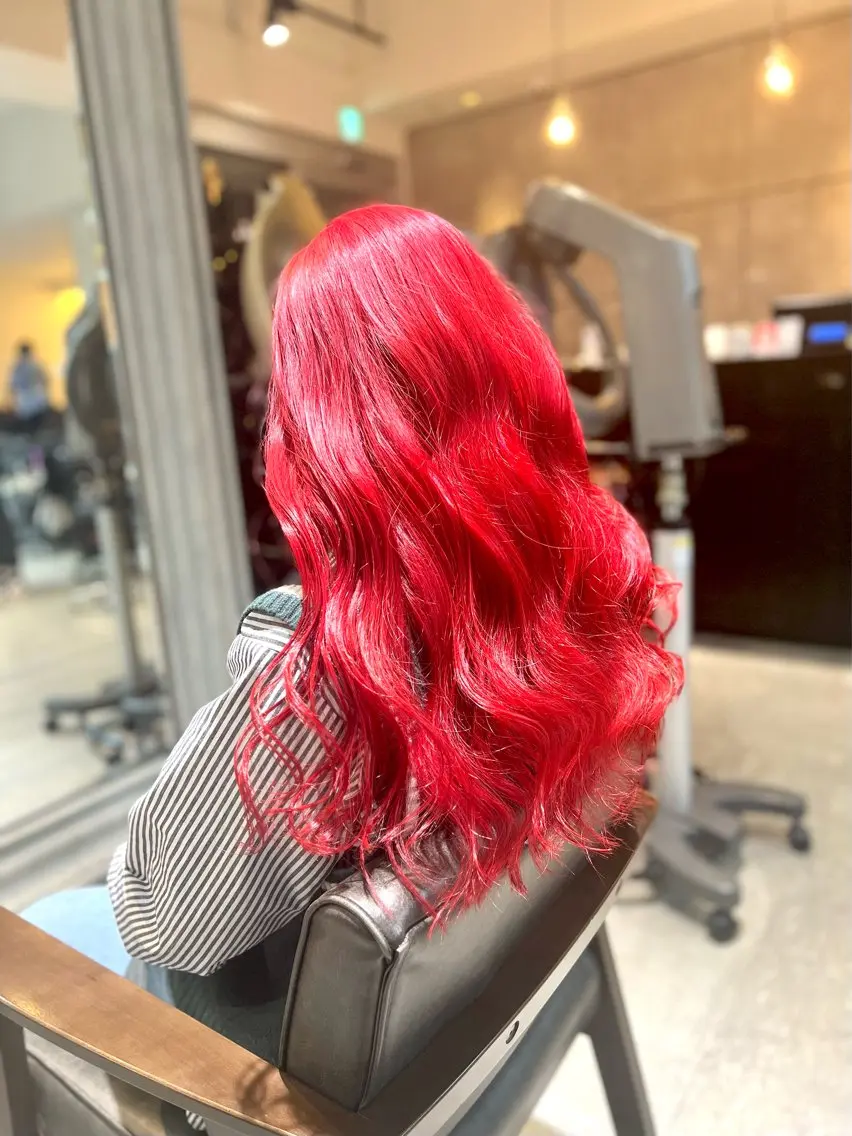 ロング カラー ヘアアレンジ ヘアカラー トリートメント ヘアセット 🌈インナーカラー ‘ショウマ’🌈のヘアスタイル
