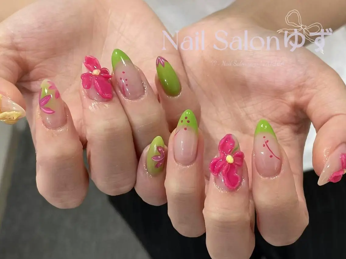 ネイル ハンドネイル MAKI💚💚💚 秋葉原.のネイルデザイン