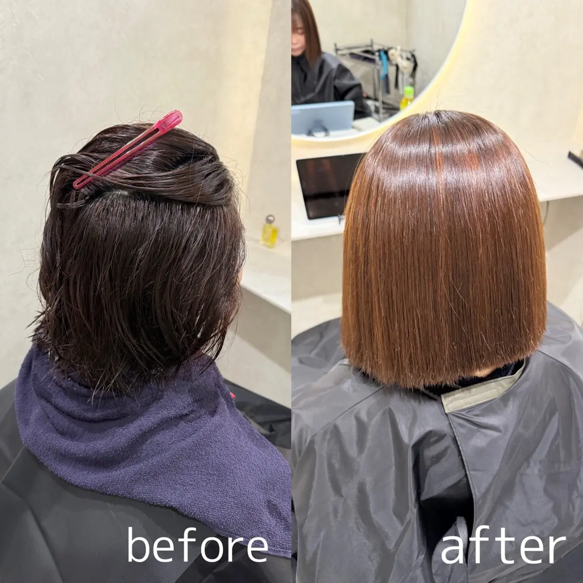 ショート 縮毛矯正 ☁️髪質改善サロン WHITE🫧miuのヘアスタイル
