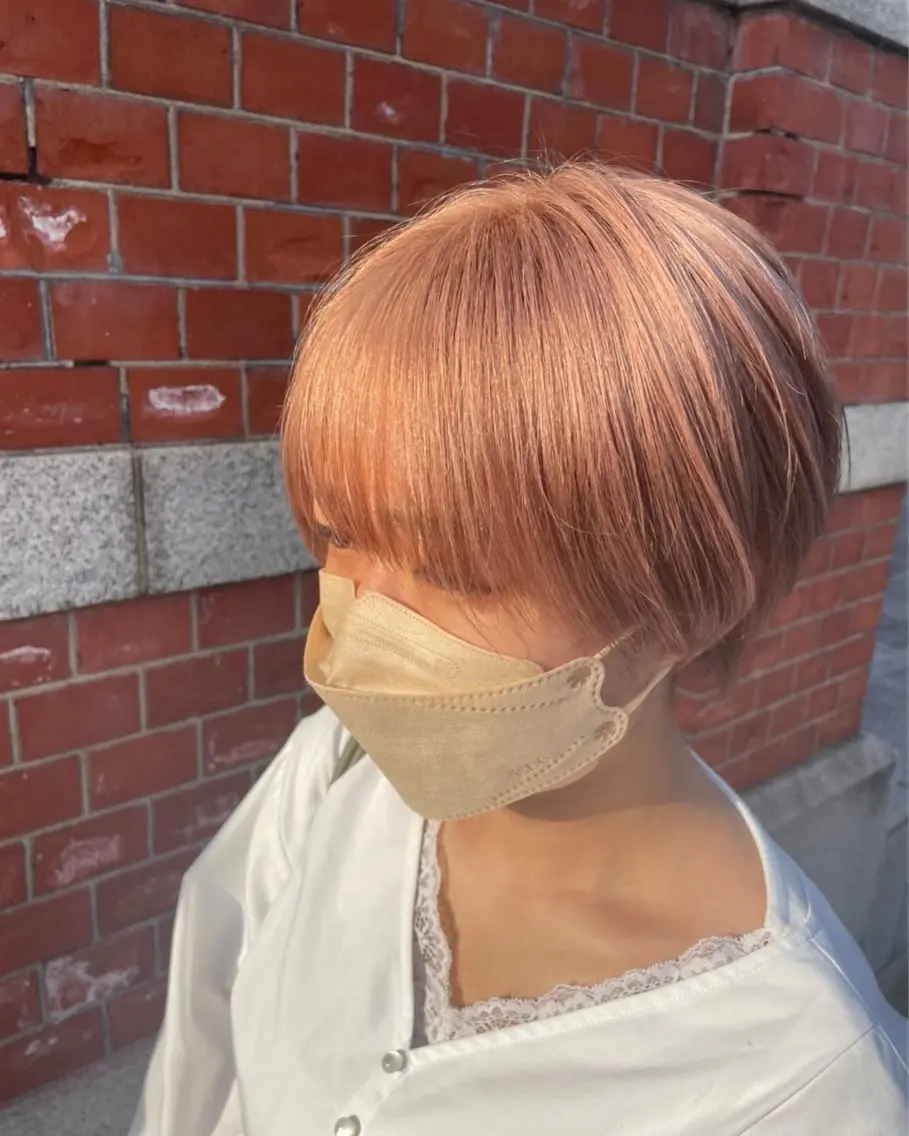 ショート カラー ハイトーンカラー ボブ ショートヘア モデル募集中/前田 栄次のヘアスタイル