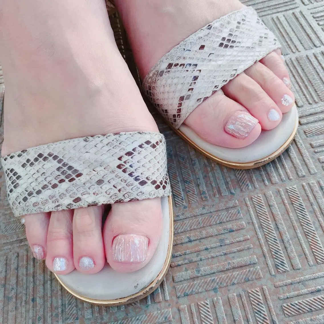 ネイル フットネイル シンプルネイル たきぐち みちこのネイルデザイン