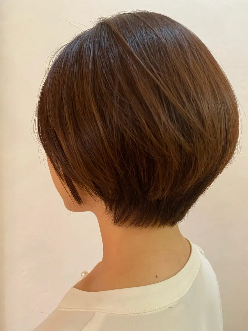 ショート カラー パーマ 🌼大人美人ショート 佐藤慎哉🌼のヘアスタイル