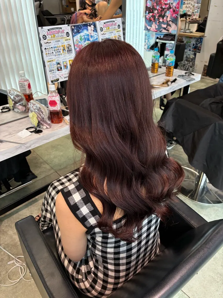 カラー ブラウンカラー ピンクカラー ヘアカラー 🍒オタク美容室 🍒モロホシのヘアスタイル