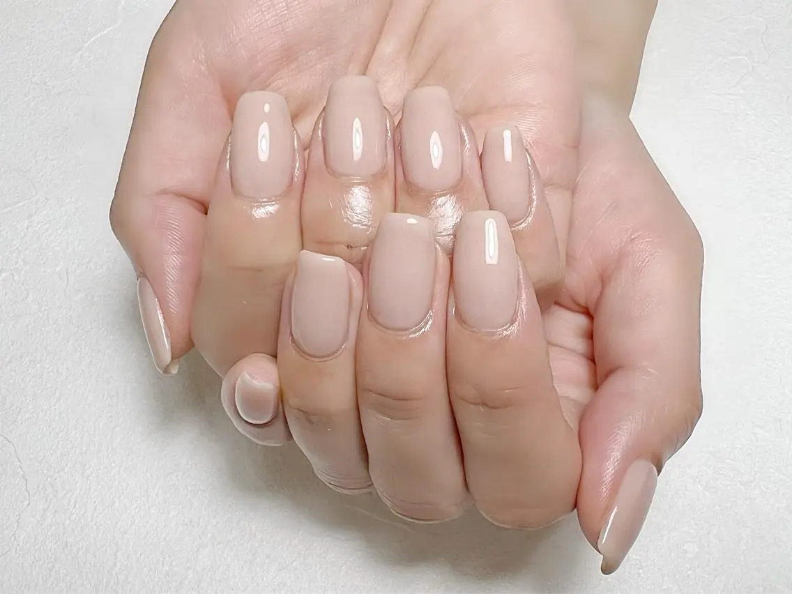 ネイル オフィスネイル ワンカラーネイル rouse nail RISATOのネイルデザイン