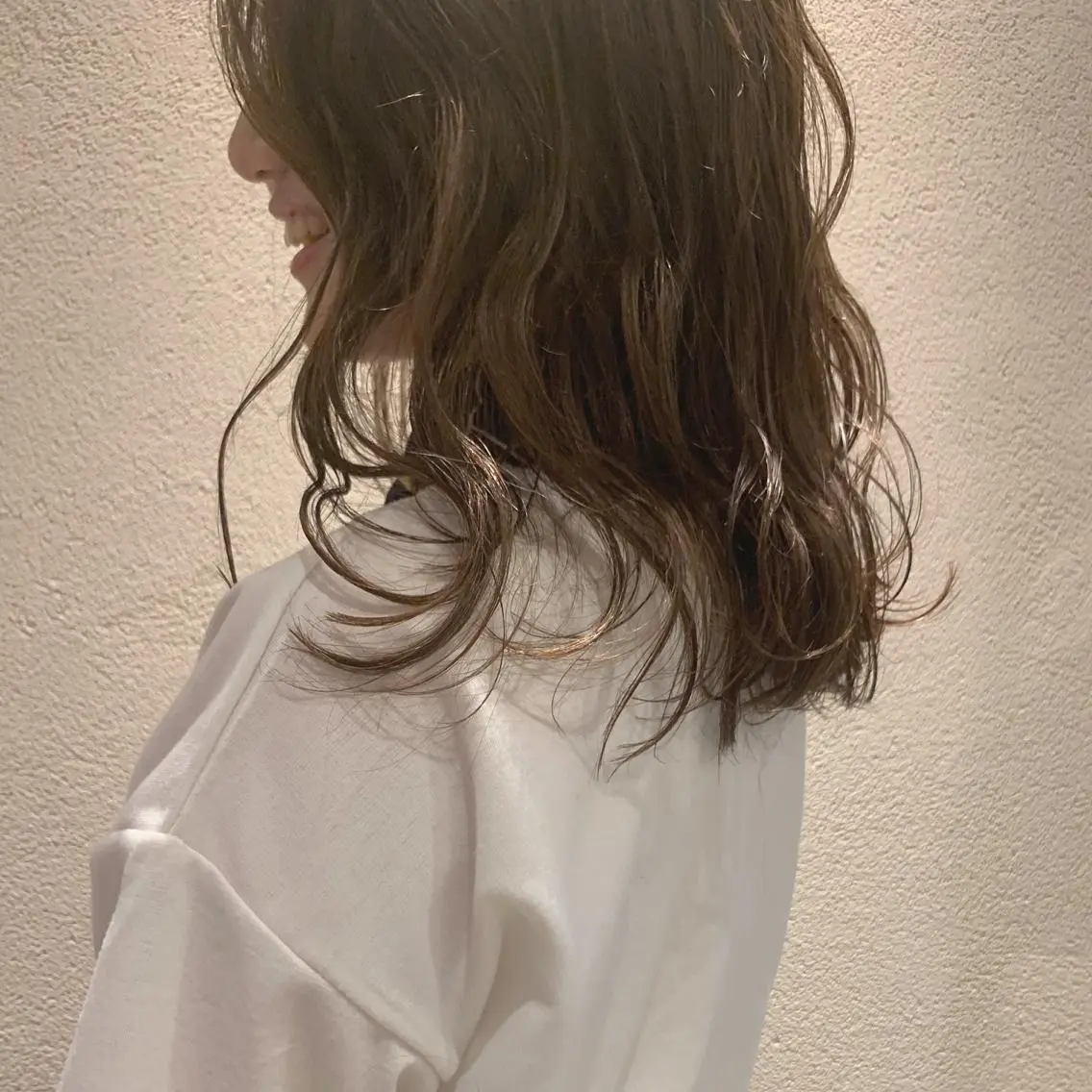 セミロング カラー ブリーチ ブリーチなしカラー ayano /トレンドヘアのヘアスタイル