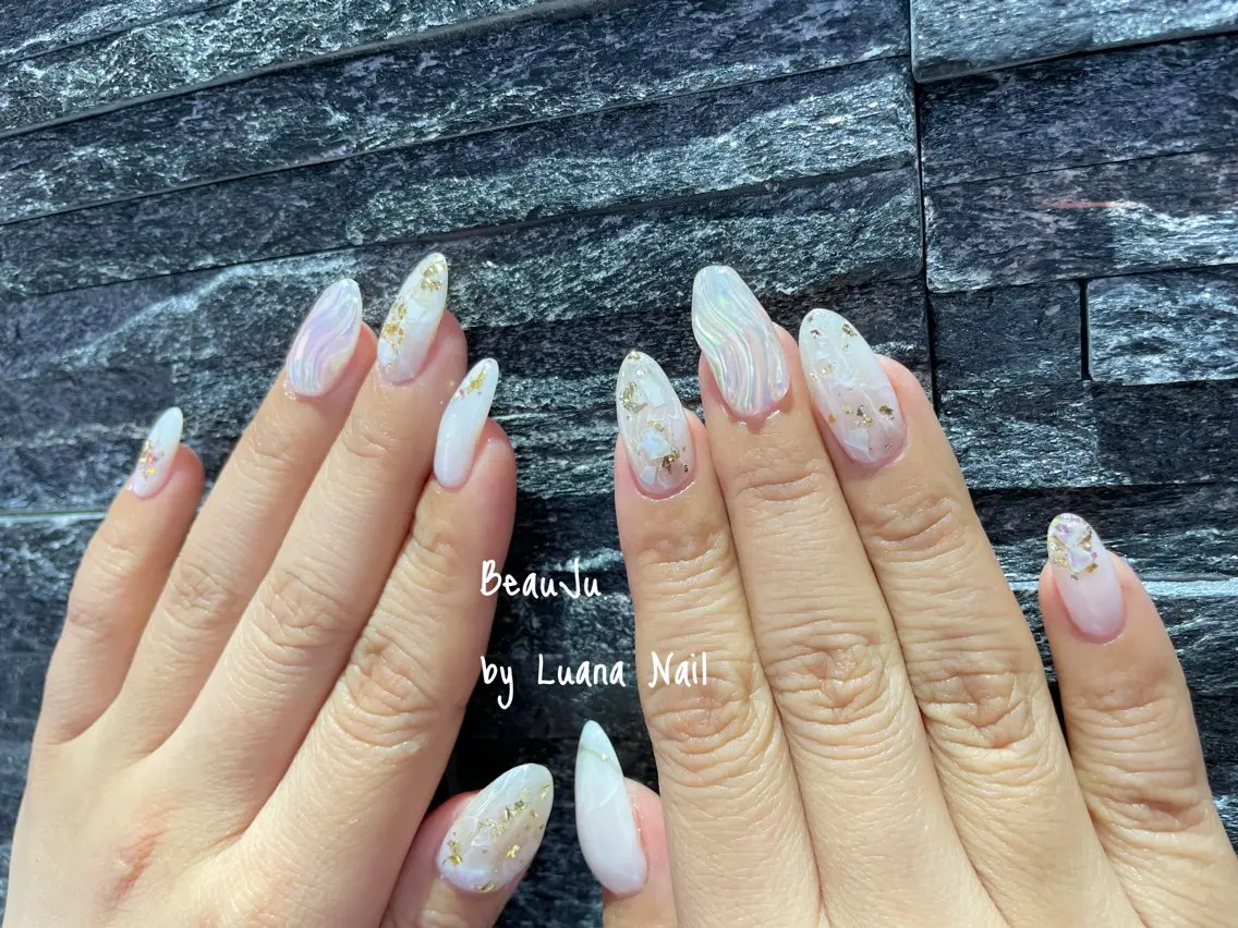 ネイル ブライダルネイル ハンドネイル BeauJu by Luana Nailのネイルデザイン
