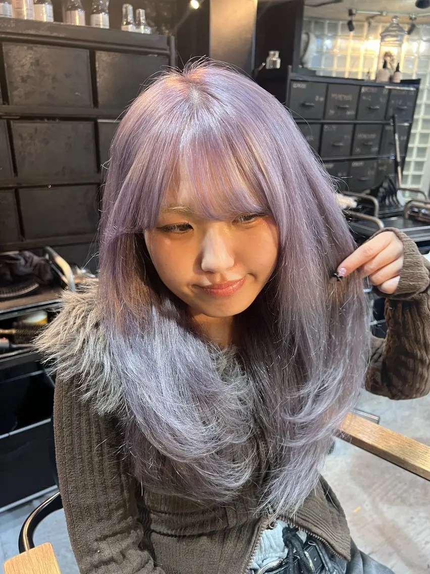 🔥人気No.1🔥カット➕ダブルカラー(ブリーチ有)【3stepトリートメント付き】の写真