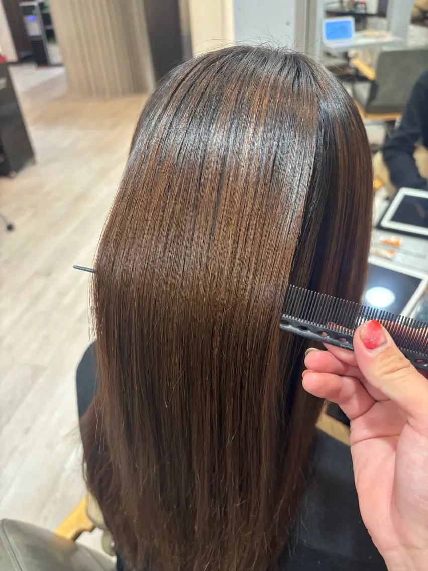 ミディアム 縮毛矯正 【モデル様募集中】 渡邊 マサキのヘアスタイル