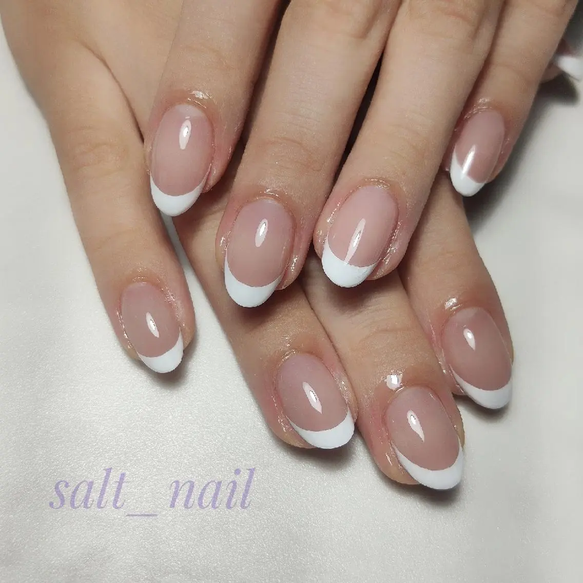 ネイル フレンチネイル 個人サロン saltnailのネイルデザイン