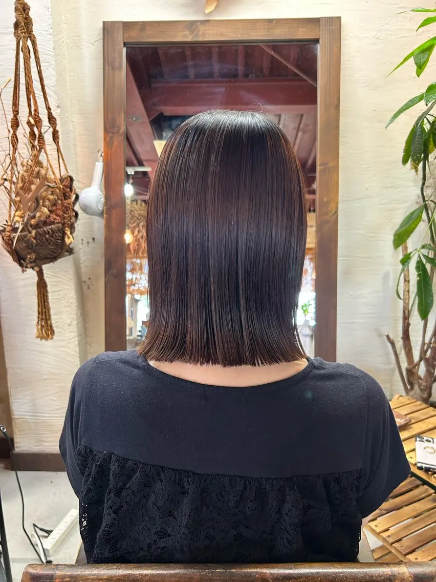 ミディアム 外ハネヘア minami 🐣のヘアスタイル