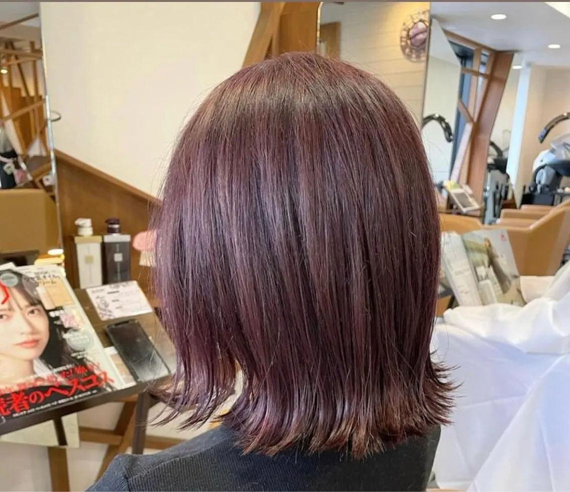 カラー 植田 遥奈のヘアスタイル