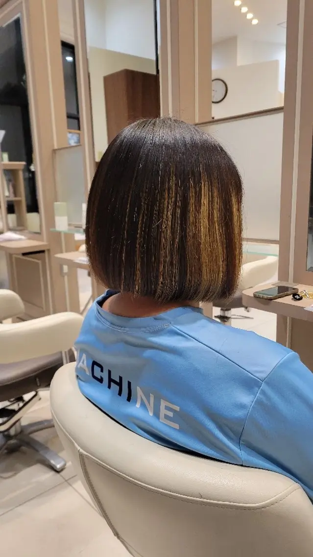 ミディアム ボブ メンズパーマ 渡辺将功のヘアスタイル