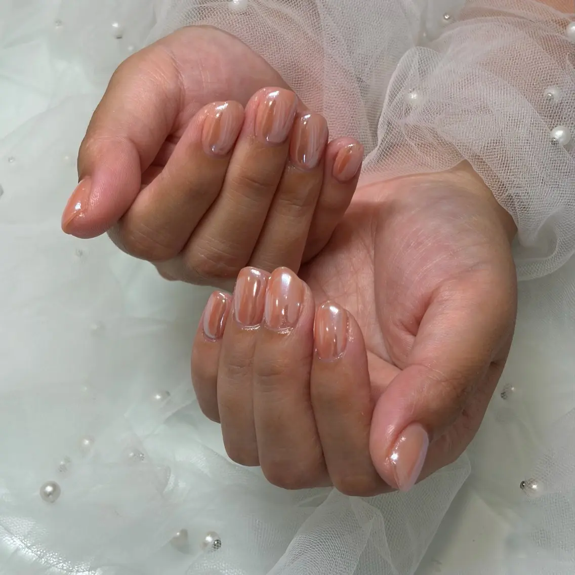 ネイル オーロラネイル cutill城南店 koanのネイルデザイン