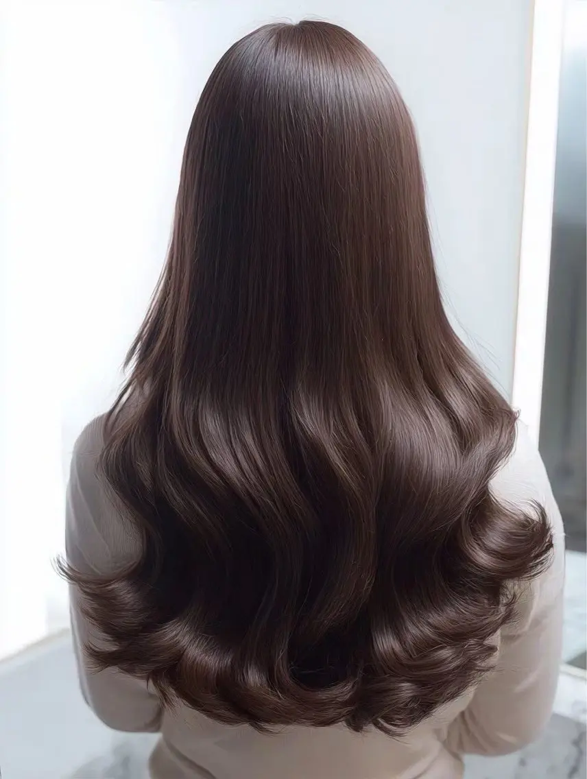 セミロング 縮毛矯正 トリートメント 絶対可愛い🍎透明感 カラーあります✨蕾祁のヘアスタイル