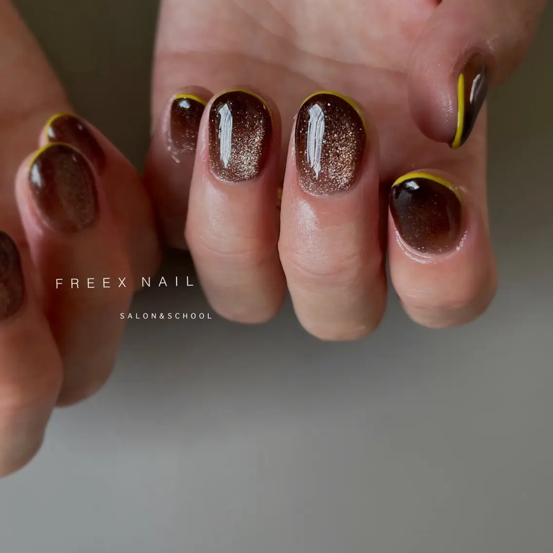 ネイル フレンチネイル マグネットネイル ハンドネイル ハンドケア freex nail /ニュアンス/個性派のネイルデザイン