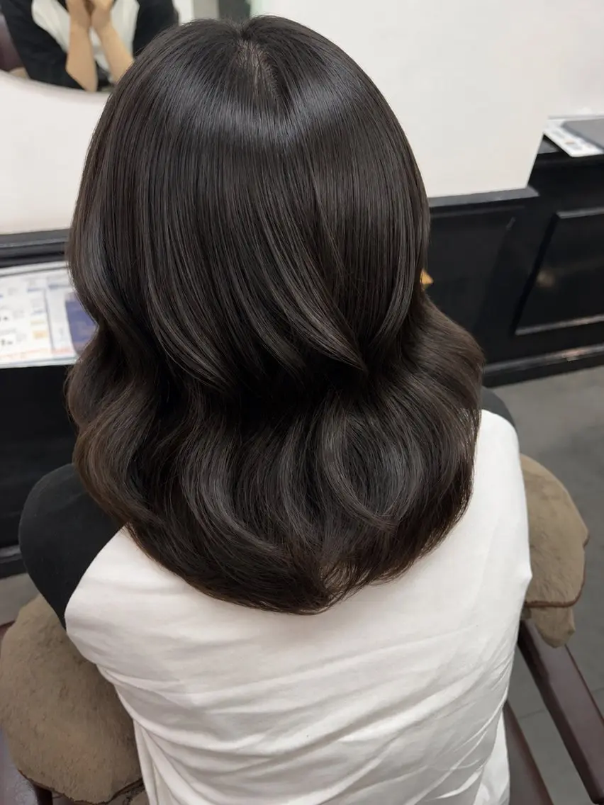 ミディアム トリートメント 💖透明感カラー💖 美優のヘアスタイル