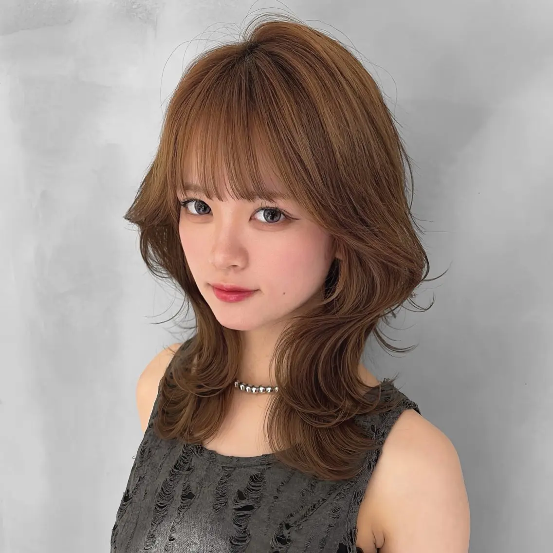 ロング ハッシュカット レイヤーカット カット ヘアカラー 🥇KEN /レイヤー/カラーのヘアスタイル