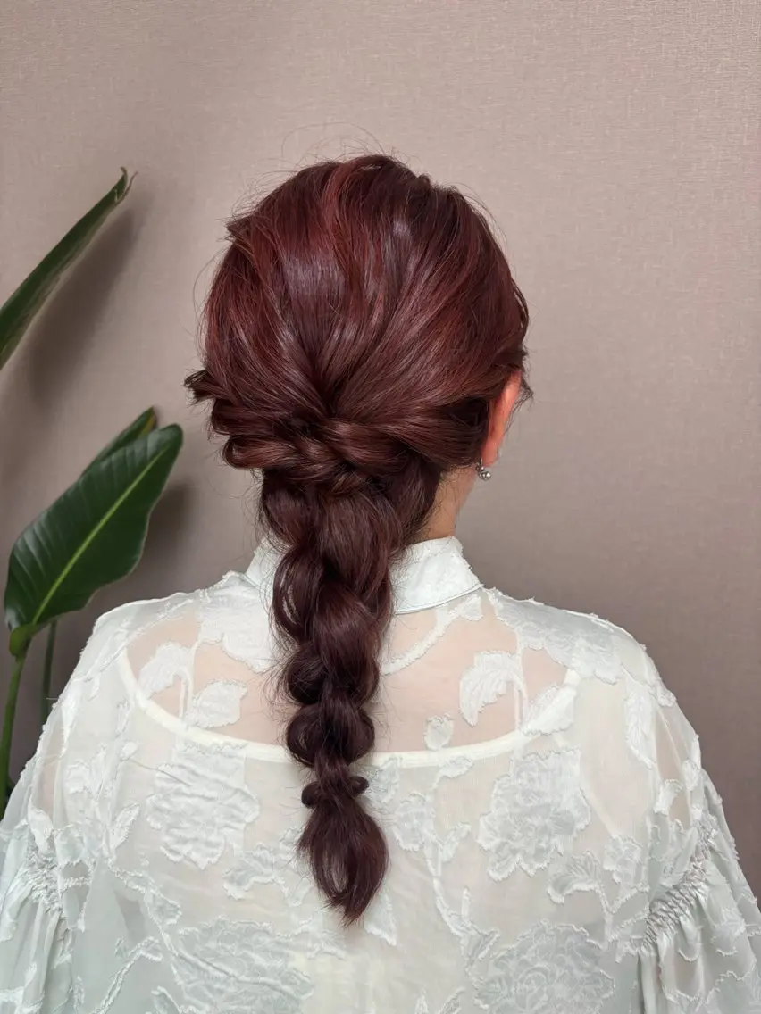 セミロング ヘアアレンジ ヘアセット Mieux Hair ひなこ🫧のヘアスタイル