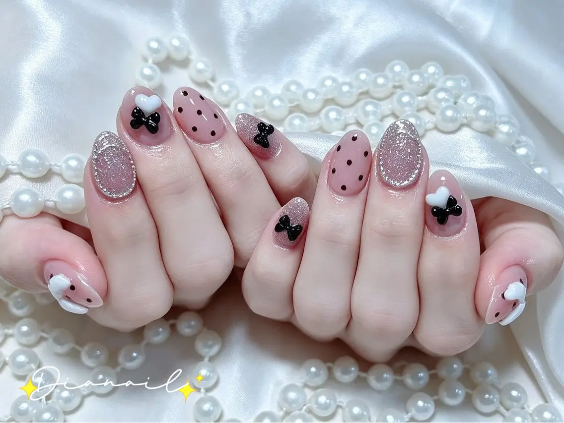 ネイル フットネイル 韓国ネイル レース マグネットネイル ニュアンスネイル ハンドネイル Dia nail サロンのネイルデザイン