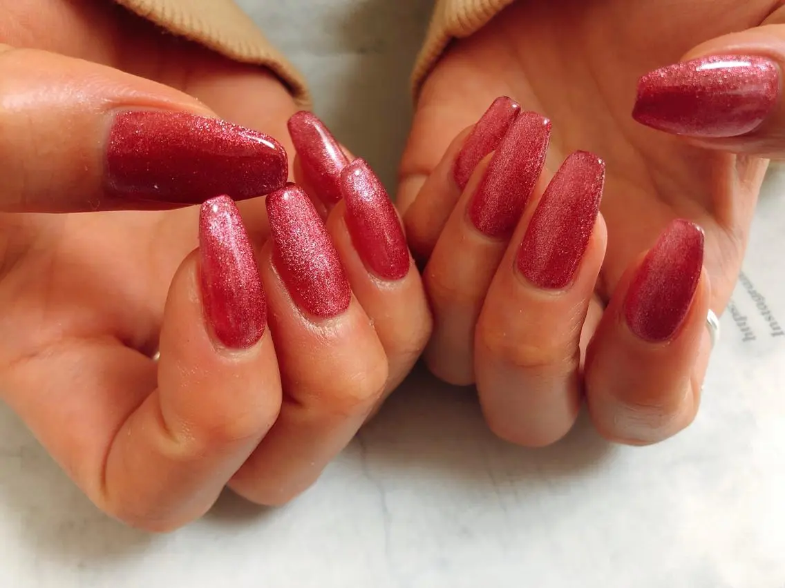 マグネットネイルモデル💅オフなしの写真
