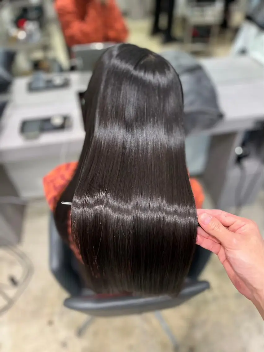 ロング 【ヤバ髪から美髪へ】 縮毛矯正特化アチワのヘアスタイル