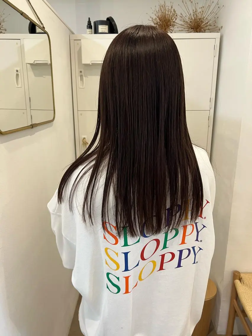 《誰でもうるつや髪に》cut+髪質改善straightの写真