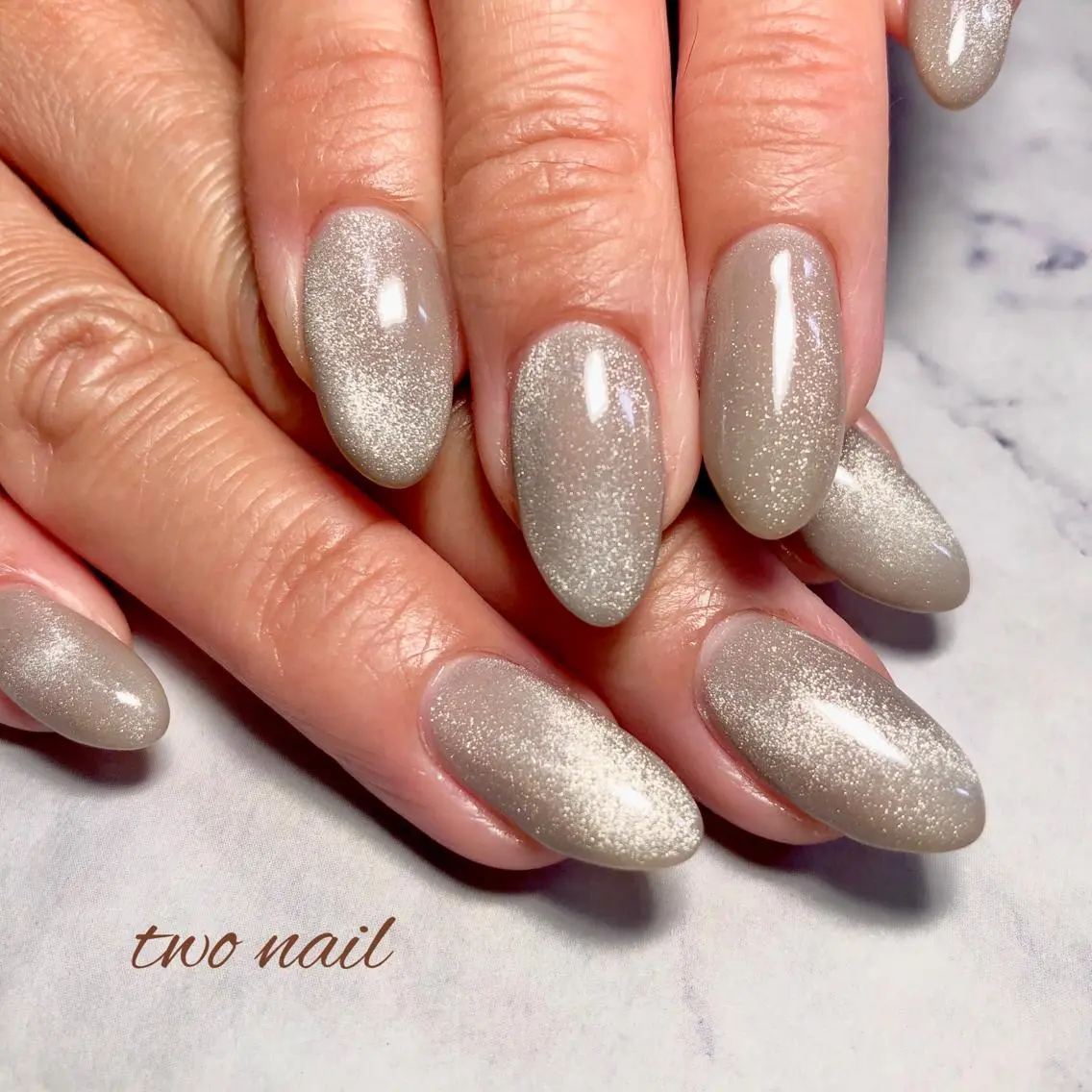 ネイル アートネイル フットネイル ハート マグネットネイル ニュアンスネイル ハンドネイル two nailのネイルデザイン