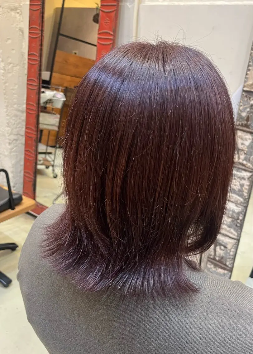 ショート ヘアカラー トリートメント 玉造✲谷六 田村穂香のヘアスタイル