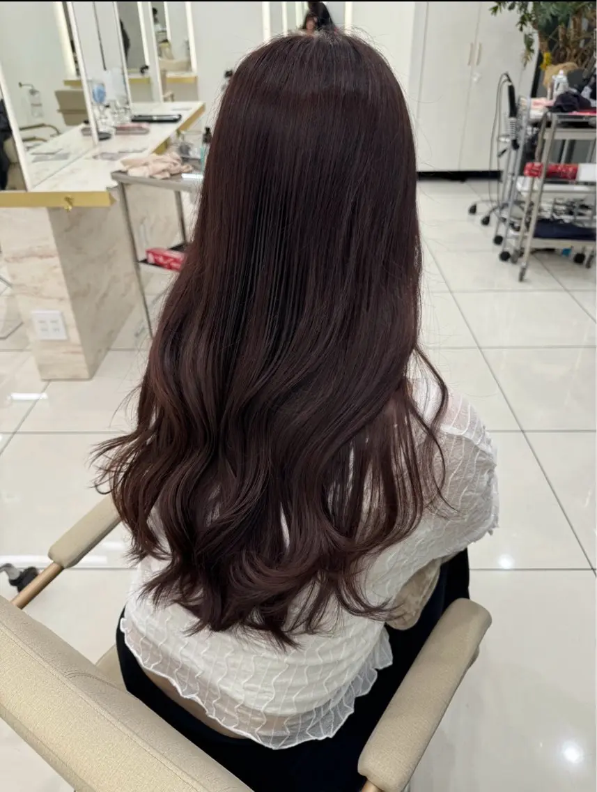ロング カラー 天野 ひとみのヘアスタイル