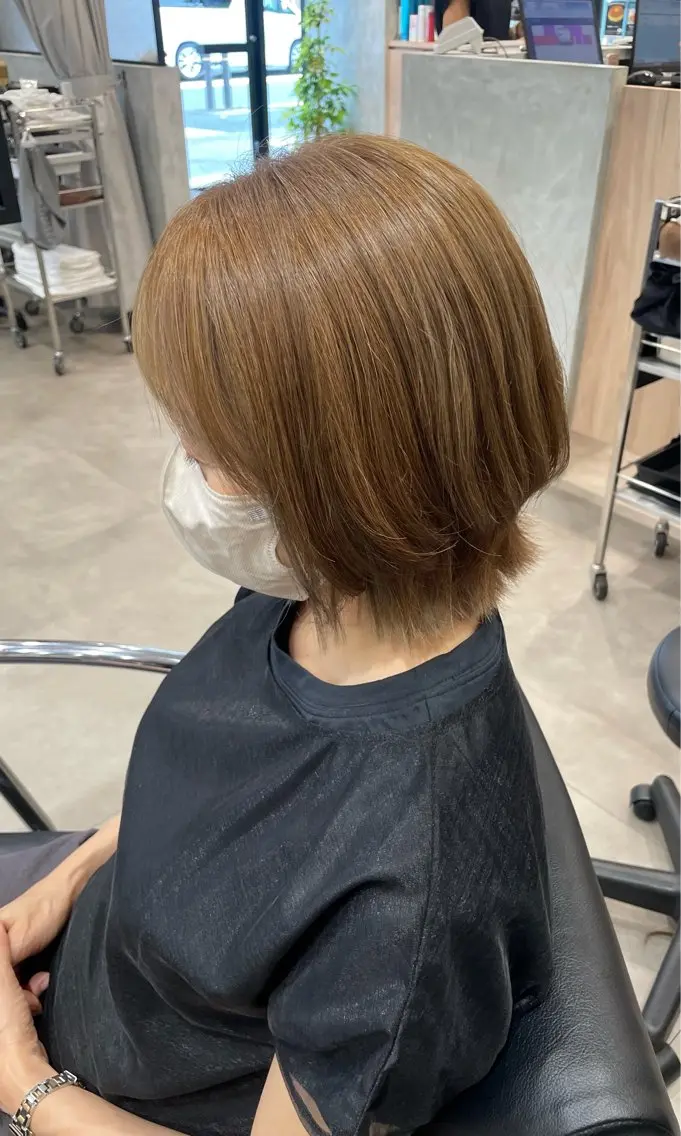 ミディアム 佐藤由依/レイヤー /ハッシュカットのヘアスタイル