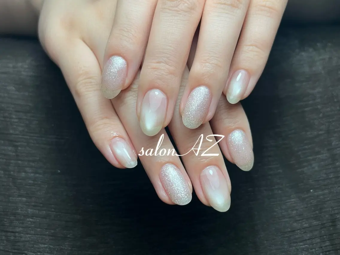 ネイル アートネイル 長さ出し フットネイル フレンチネイル ジェルネイル salon AZのネイルデザイン