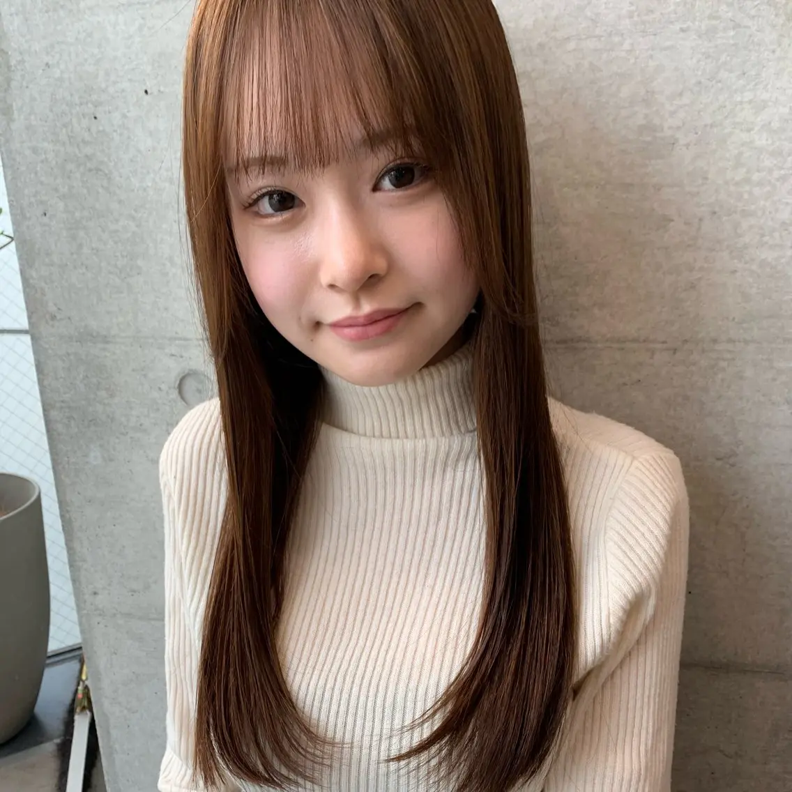 ミディアム 髪質改善 レイヤーカット カット ヘアカラー トリートメント オシャレ髪✔️ 店長オオキアキヒロのヘアスタイル