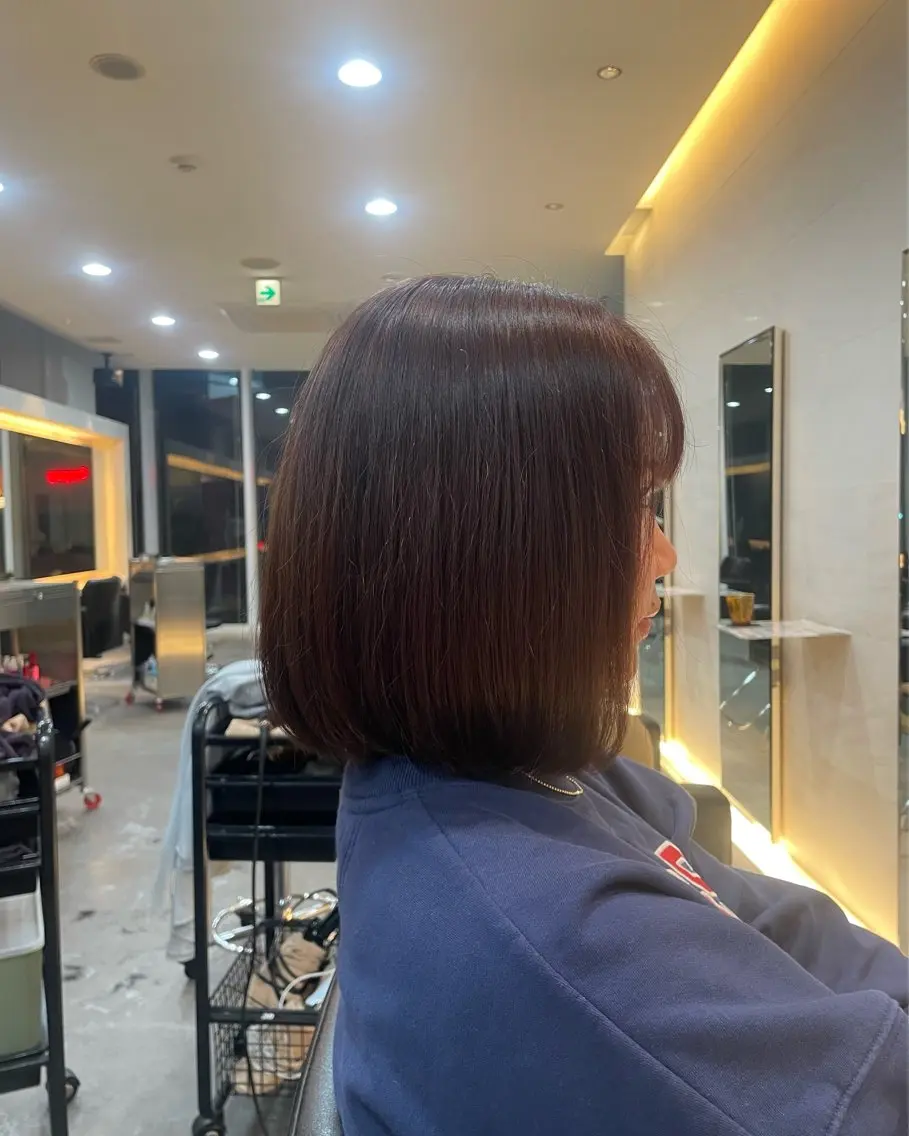 ミディアム カラー ベージュカラー ピンクカラー ピンクベージュ 磯崎 新のヘアスタイル