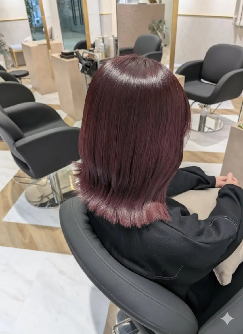 ミディアム カラー ブリーチ 透明感カラー ダブルカラー ラベンダーカラー ブリーチなしカラー ヘアカラー ブリーチなしWカラー 【艶感✨透明感】中澤のヘアスタイル