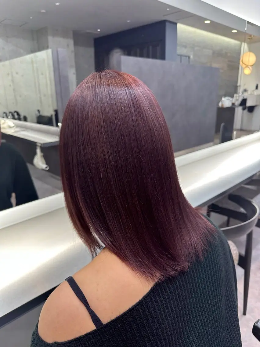 ミディアム ピンクラベンダー 髪質改善 トリートメント カット ⛓️メンズ/パーマ/ 縮毛矯正/Yudaiのヘアスタイル