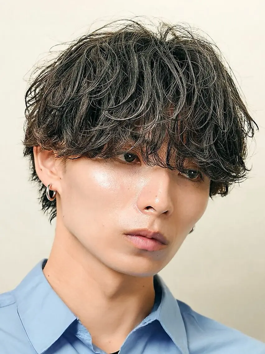 ミディアム 栁内 陽匠のヘアスタイル