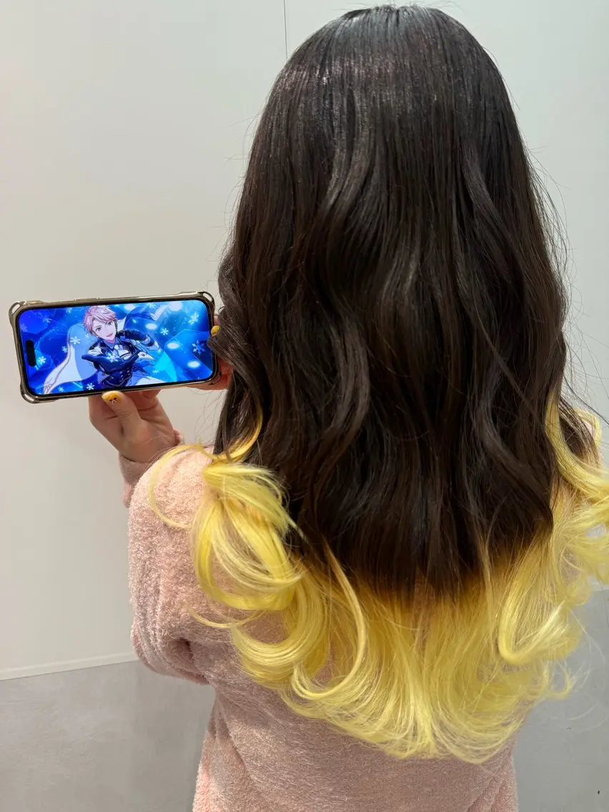 ロング カラー ベージュカラー ブリーチ ケアブリーチ ダブルカラー グラデーションカラー ヘアカラー インナーカラー 推し ブリーチ 髪質改善のヘアスタイル