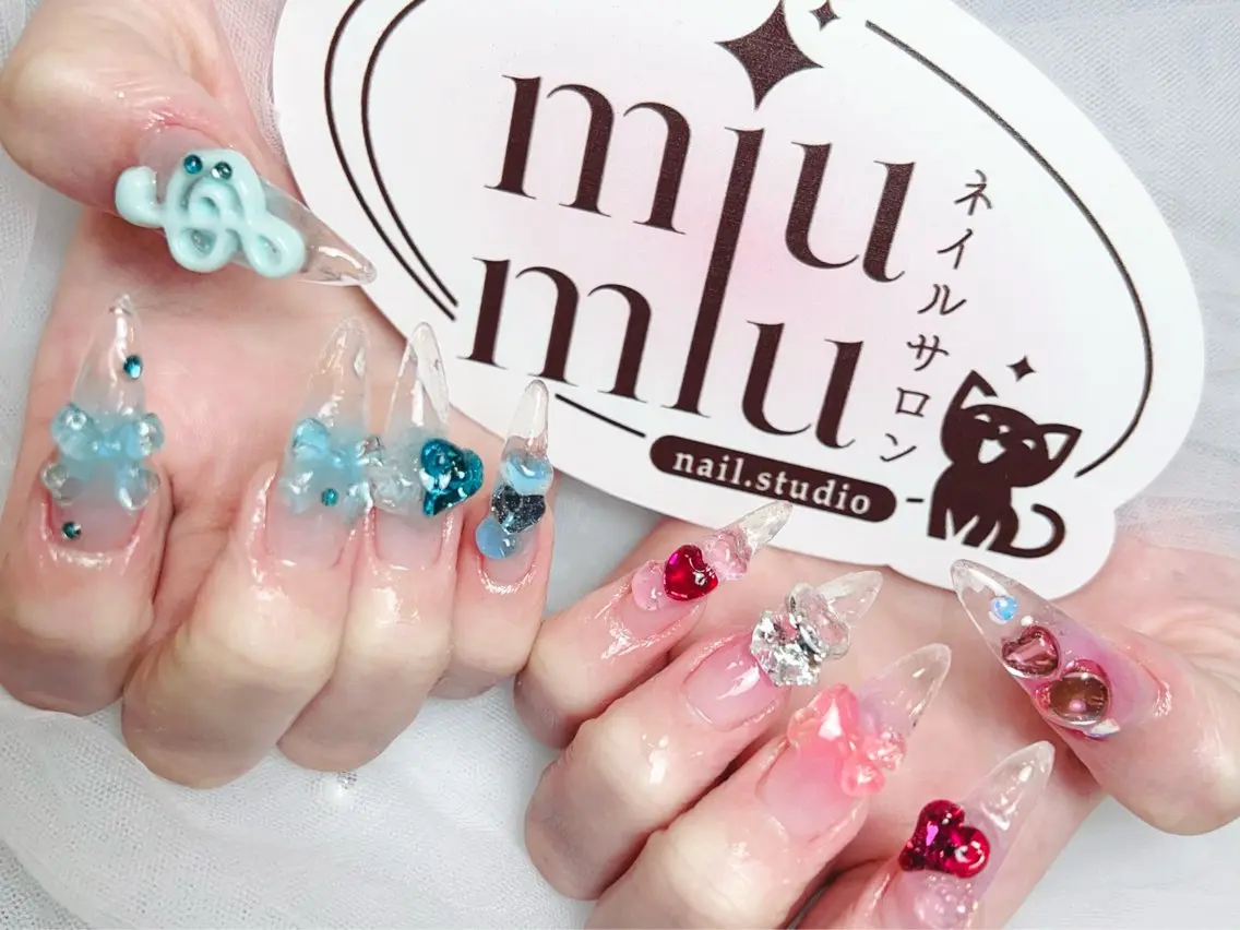 セミロング ハンドネイル ハンドケア yu naのネイルデザイン
