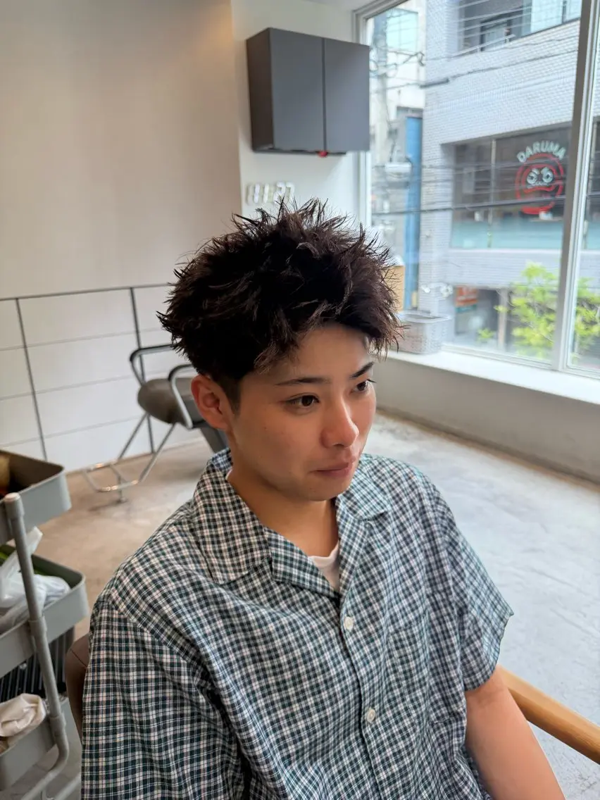 パーマ パーマ メンズ特化 Litのヘアスタイル