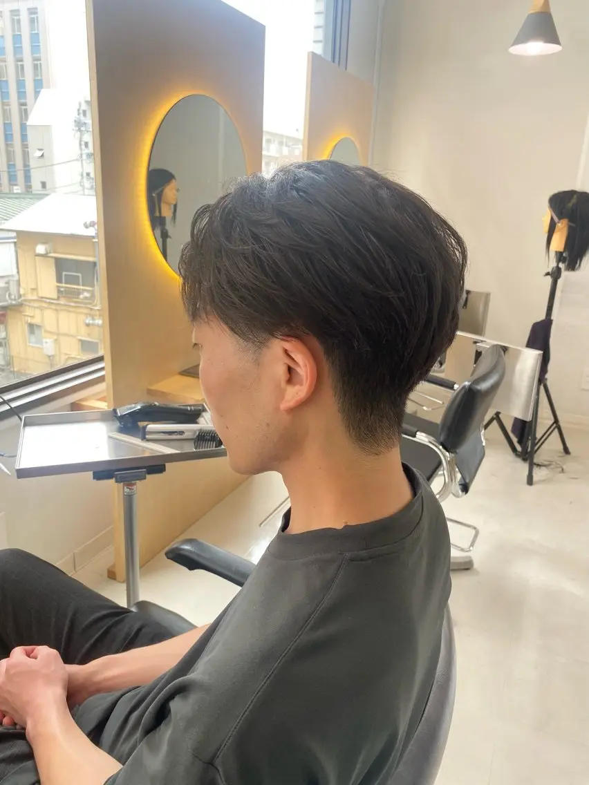 メンズ センターパート elk ANZU🎀のヘアスタイル
