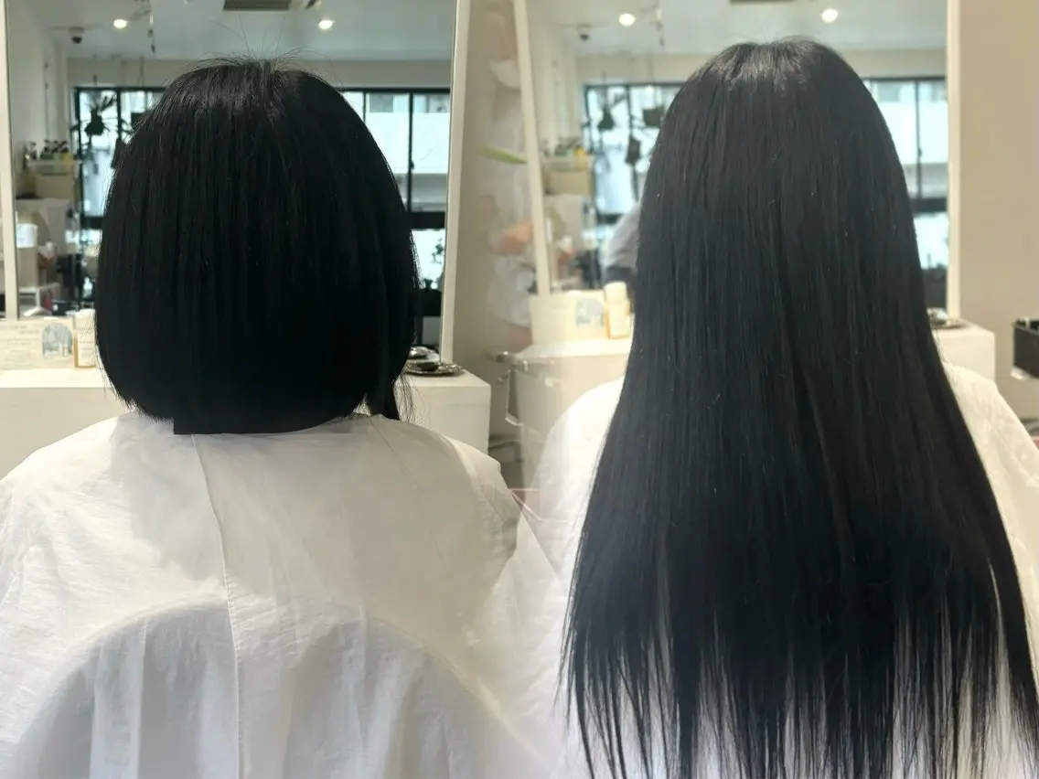 ショート ボブ エクステ AI  メンズ/ レイヤーカットのヘアスタイル