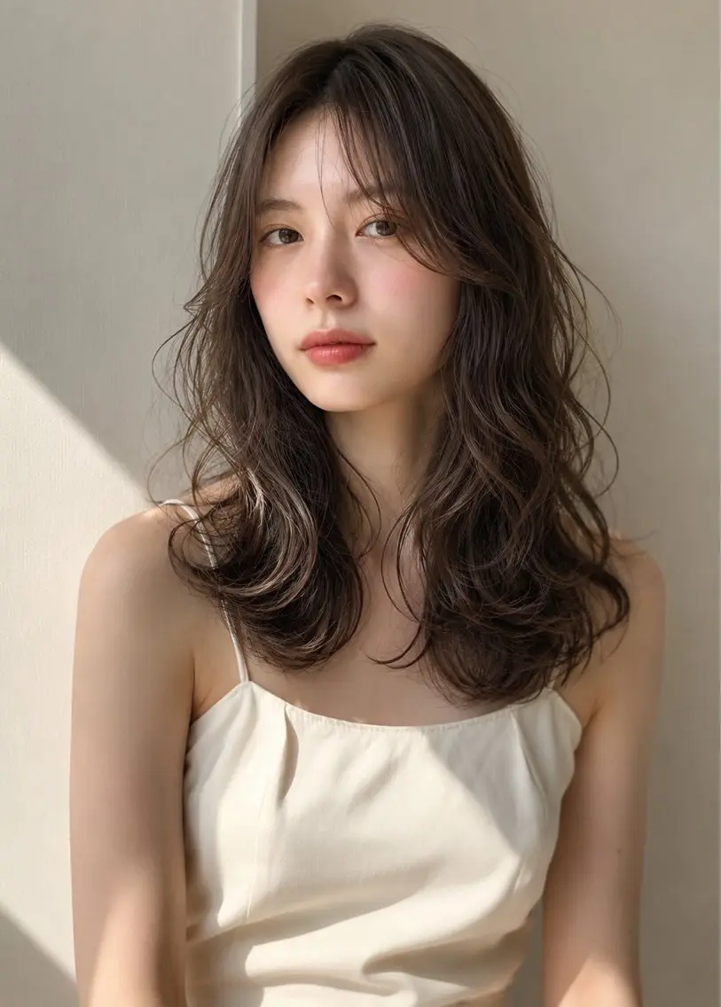 ロング パーマ パーマ トリートメント 佐藤優晟/カラー/ 癖毛ショート/表参道のヘアスタイル