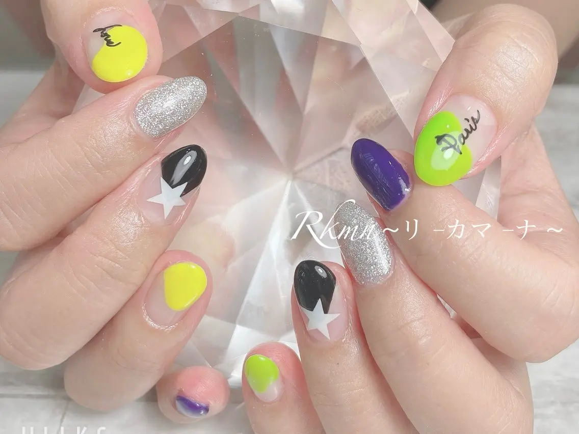 ネイル アートネイル 春ネイル ハンドネイル フットネイル ハンドケア Rkmn ~リ-カマ-ナ~のネイルデザイン