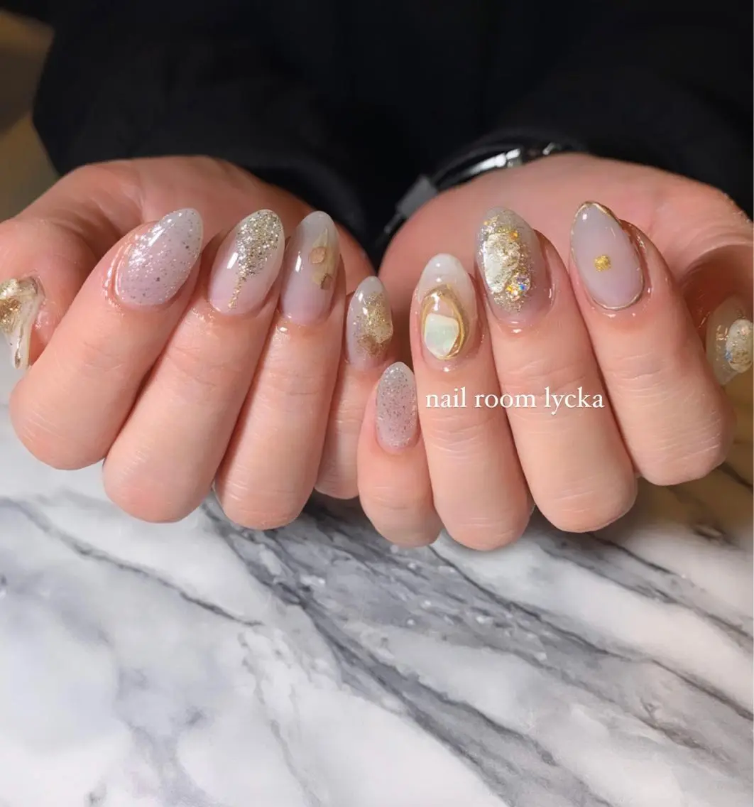 ネイル ネイルルームリッカ 𝐦𝐚𝐲𝐮のネイルデザイン