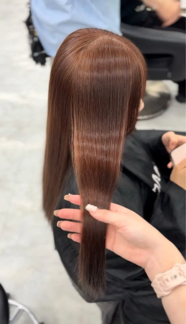 ロング カラー ヘアアレンジ ヘアカラー ヘッドスパ ヘアセット 🫧‪🎀うる艶暖色 🏹Nanako🎀のヘアスタイル
